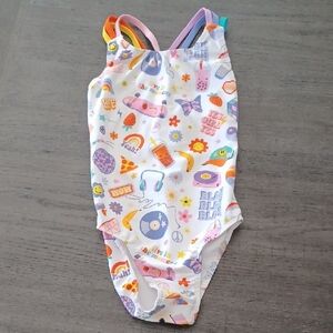 Kids Multicolor One-Piece Swimsuit